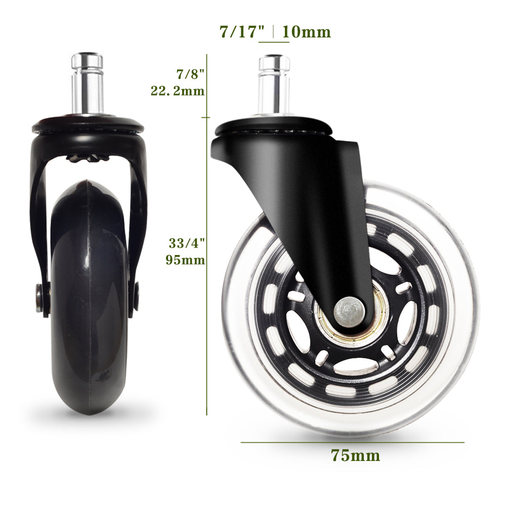 Swivel Roller Wheels for Ikea Office Chairs