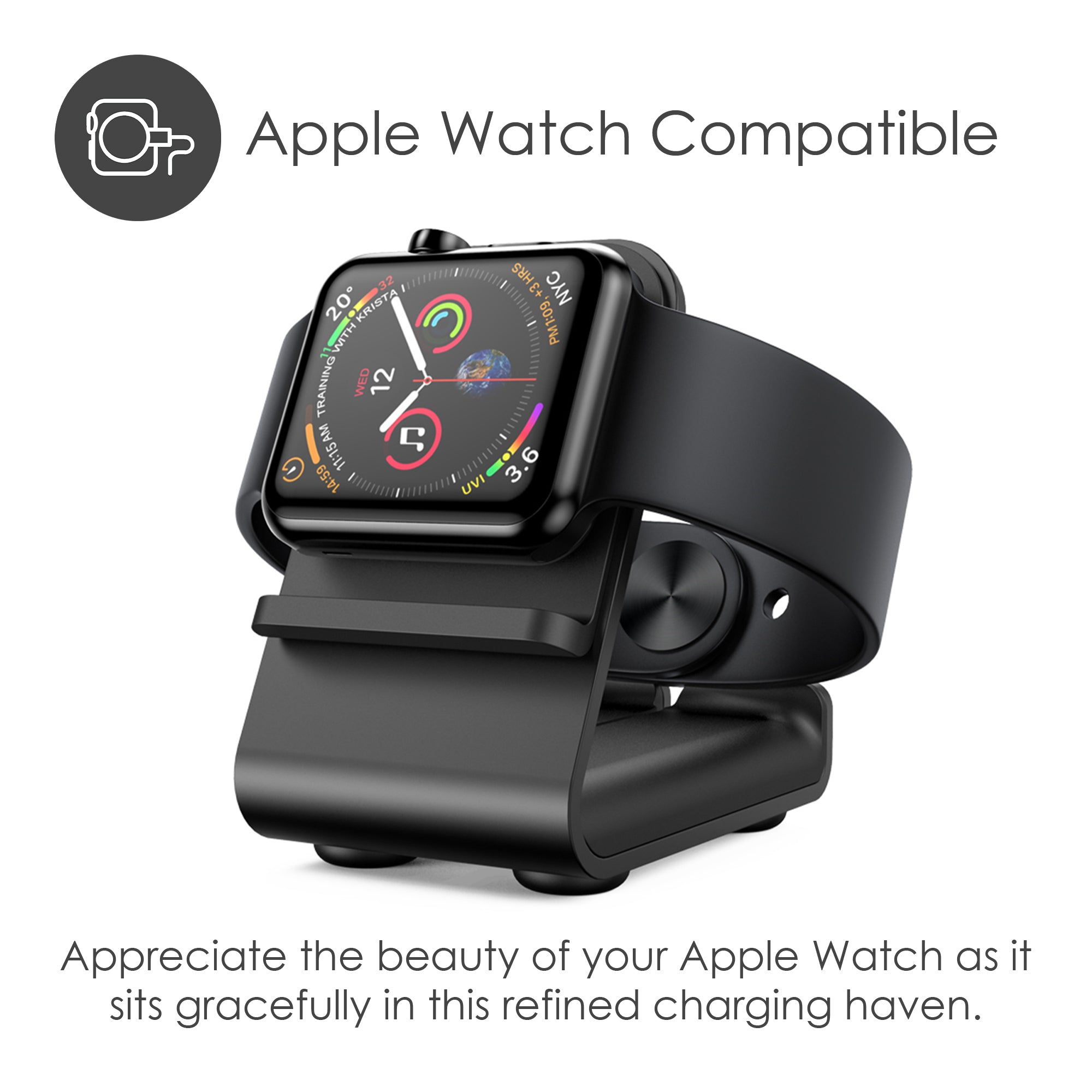 Restore Apple Watch Charging Stand Black