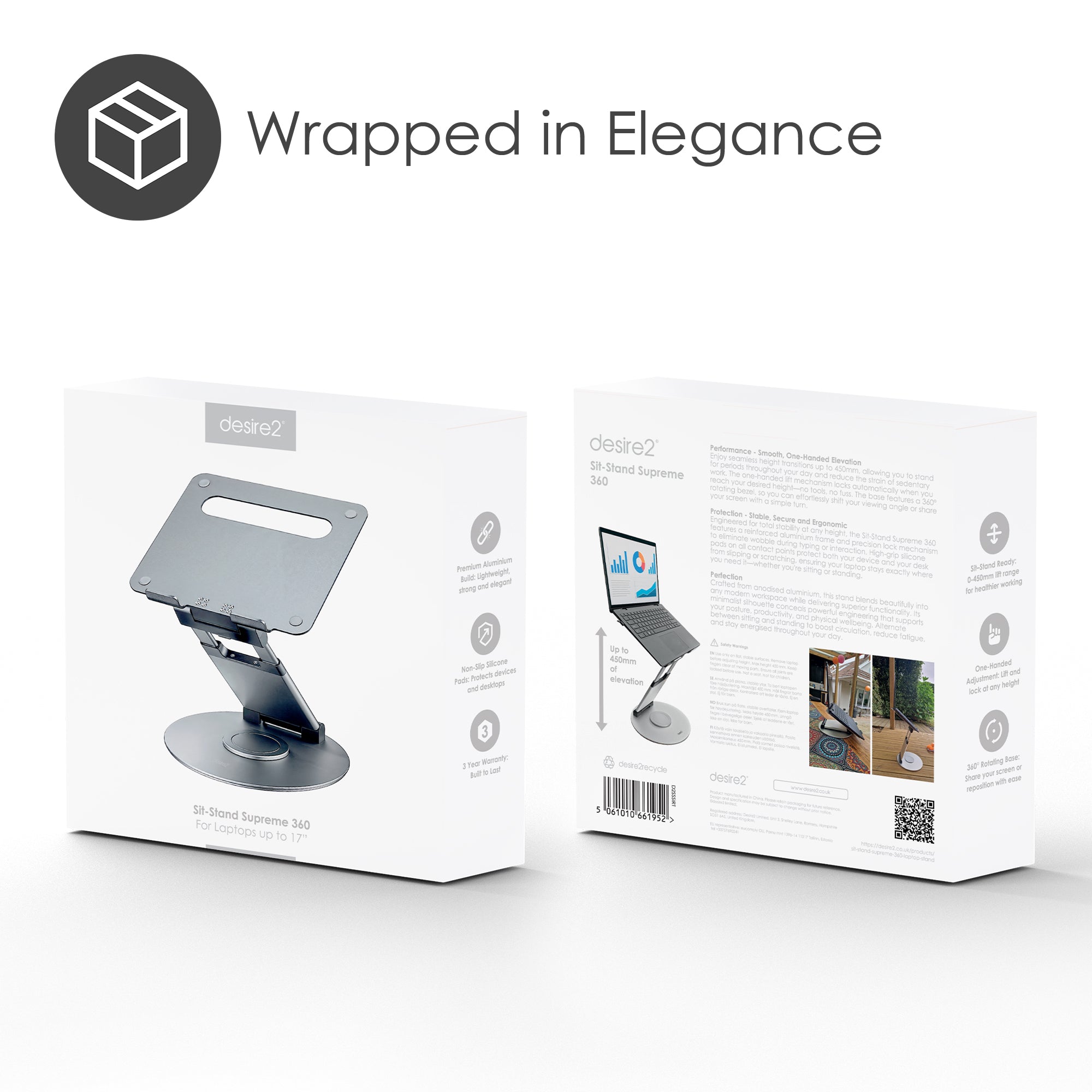 Sit Stand Supreme 360 Laptop Stand