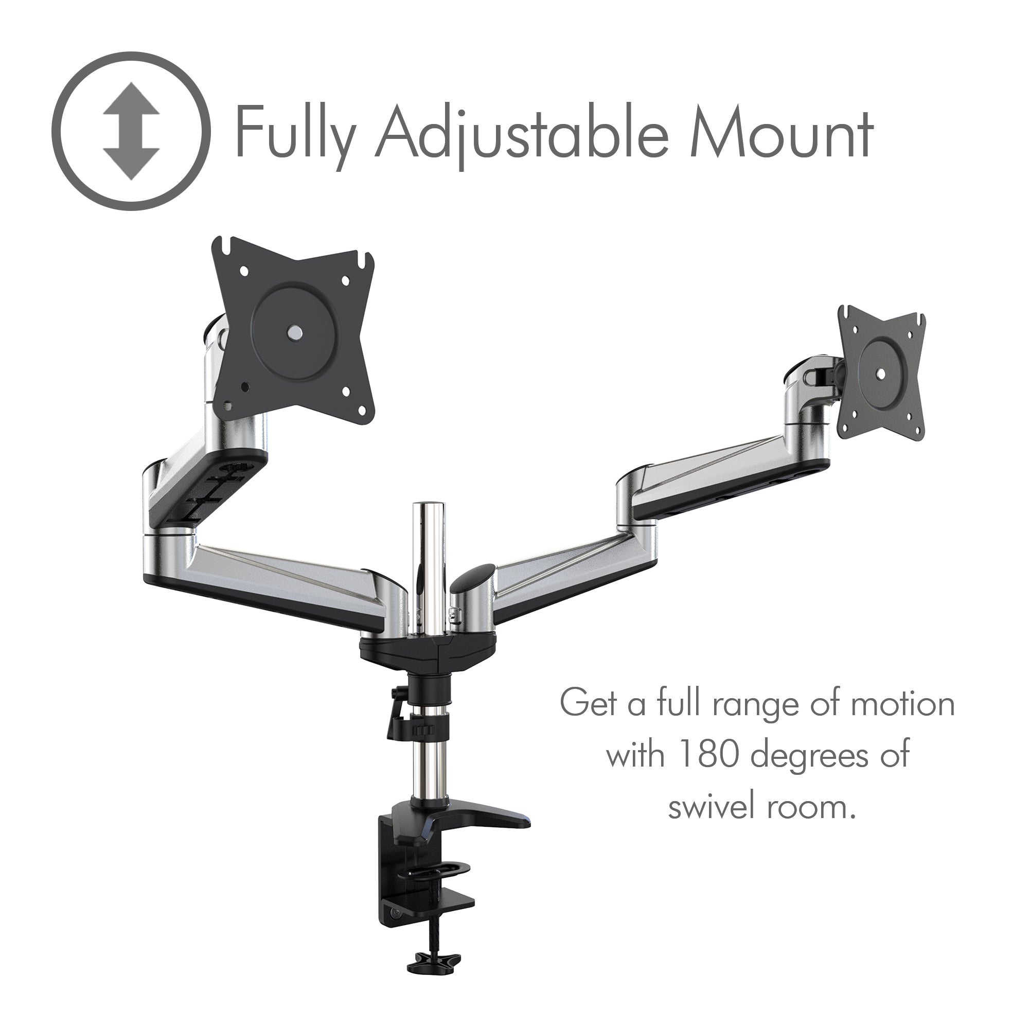 Double Monitor Arm Desk Mount