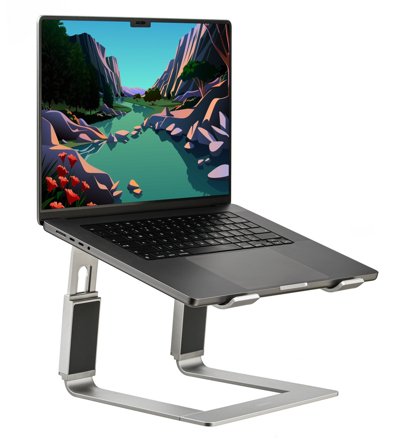 Supreme Pro Adjustable Laptop Stand Silver