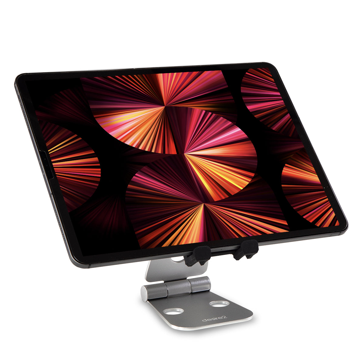 Desire2 Dual Pivot 360 Supporto Regolabile In Alluminio Per Tablet E Smartphone - Altezza 0-100mm, Rotazione 360°, Pieghevole - 4
