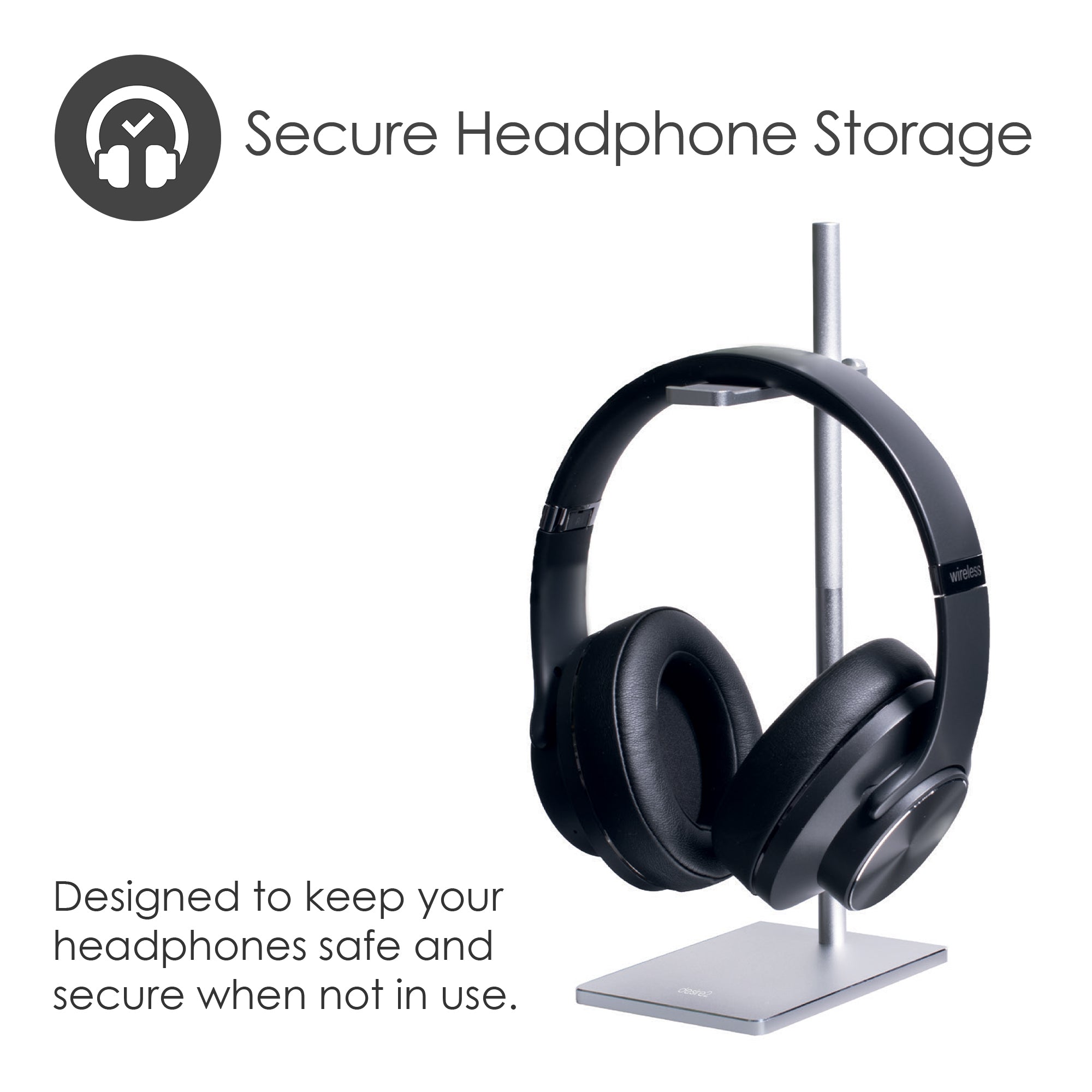 Headrest - Aluminium headphone desk stand