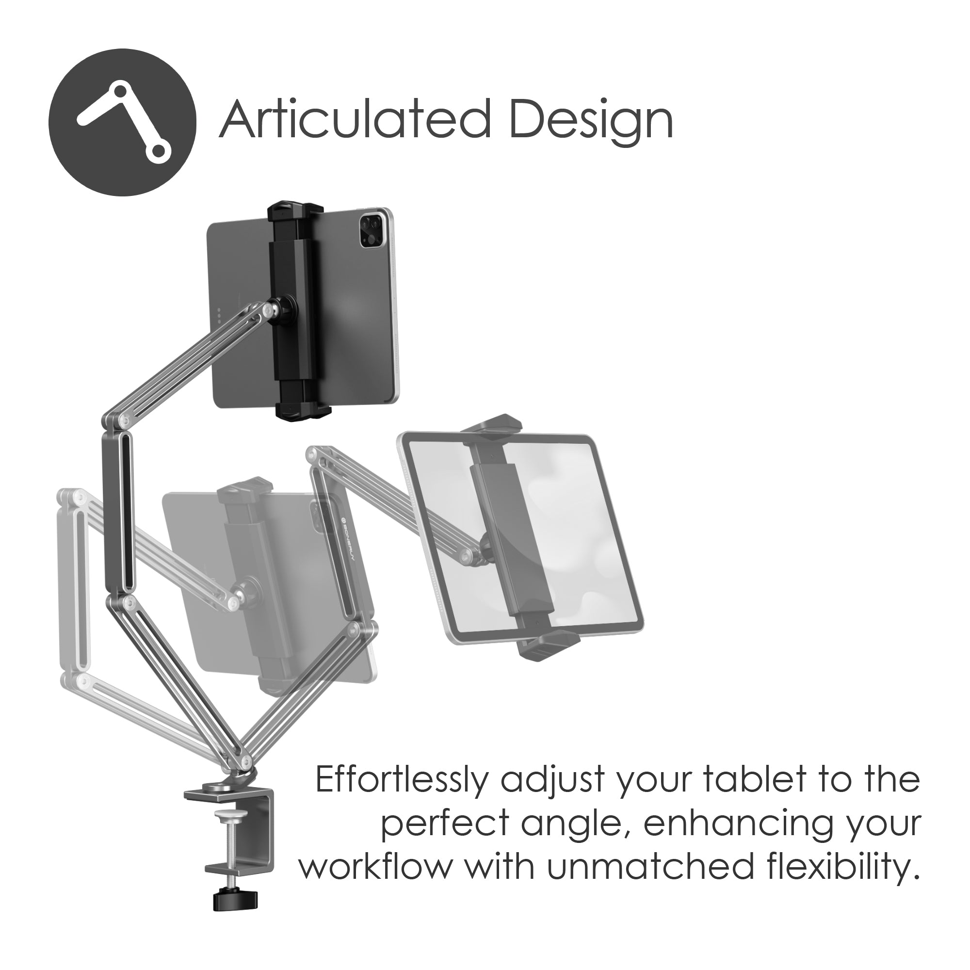 Tablet Desk Mount Flex Arm