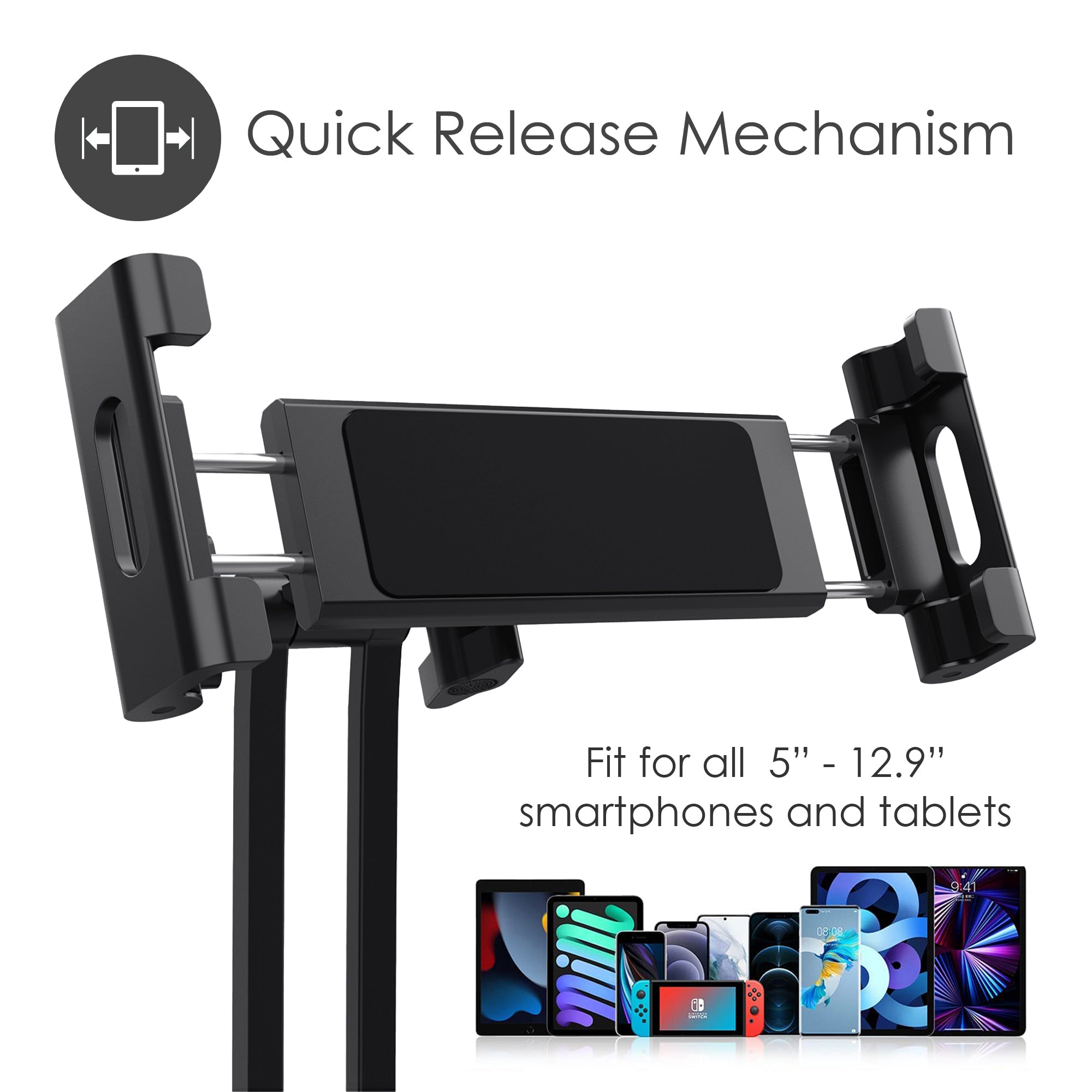 Wall and Desk Portable Large 12.9 Tablet Mount