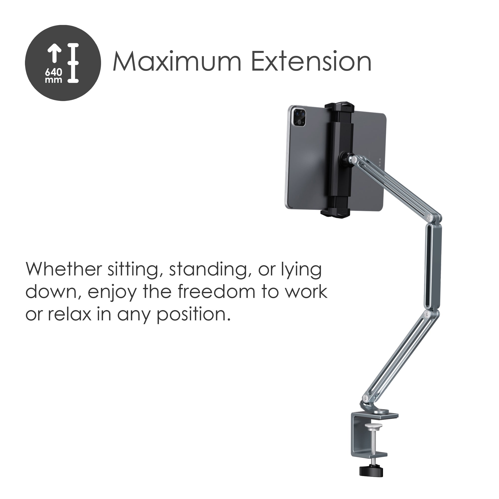 Tablet Desk Mount Flex Arm