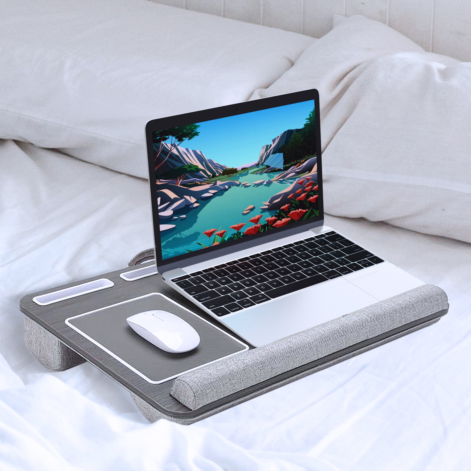 Laptop lap tray on sale with mouse pad