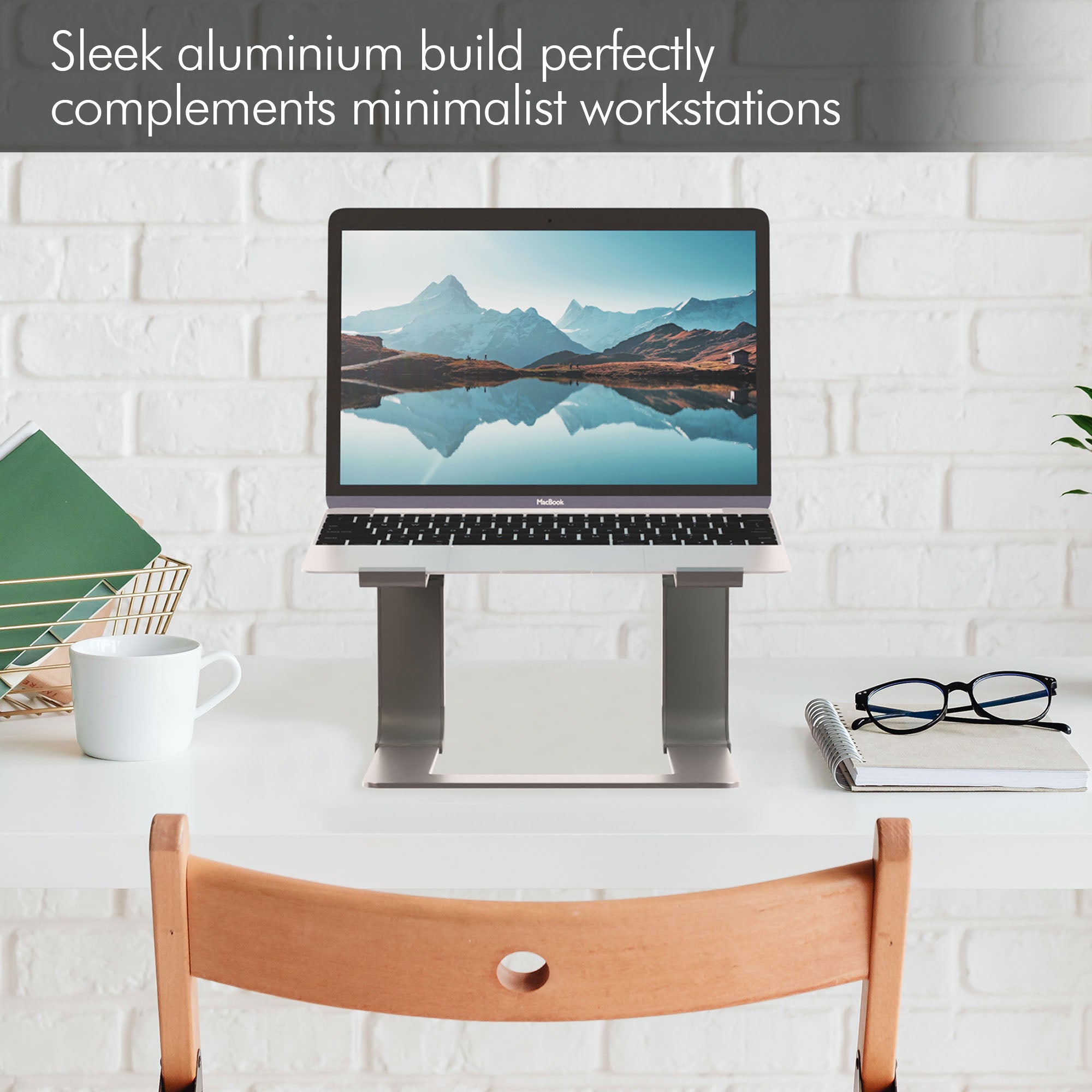 Supreme Pro Adjustable Laptop Stand Silver